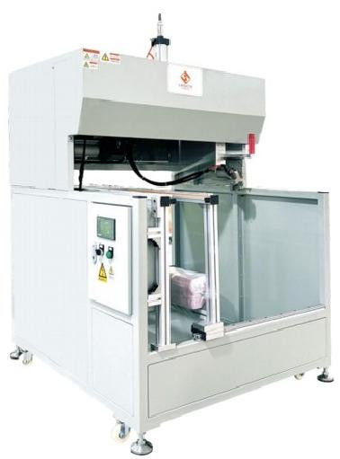 Μηχανή μονοτελής ημιαυτόματης ελαστικοποίησης για φίλτρο σακούλας